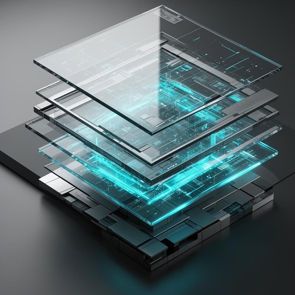 Architektonische Ebenen als Symbol für Strategie, Technologie und Governance